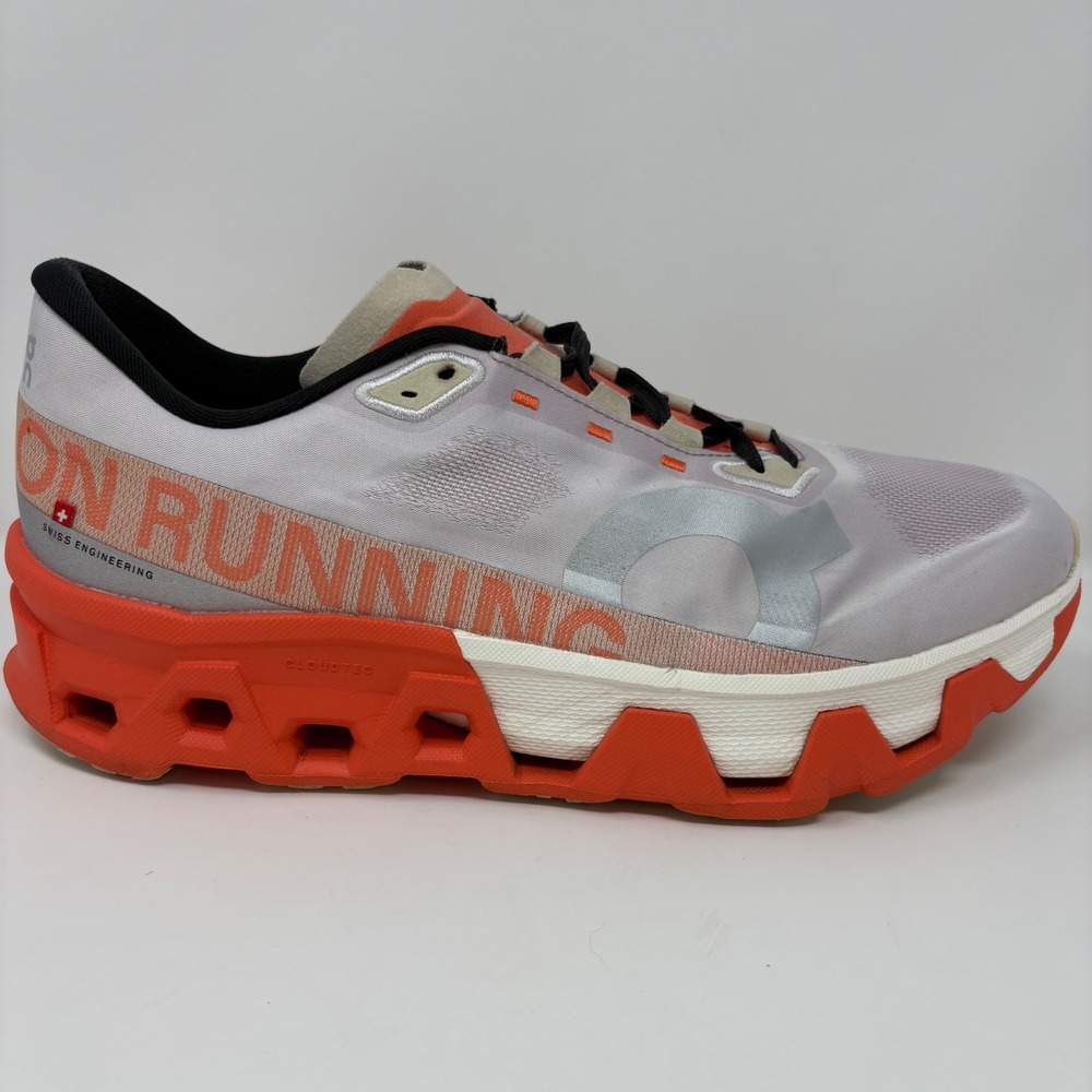 On Cloudmonster Hyper Men's Size 12 Orange White Running Shoes (3ME10131906)